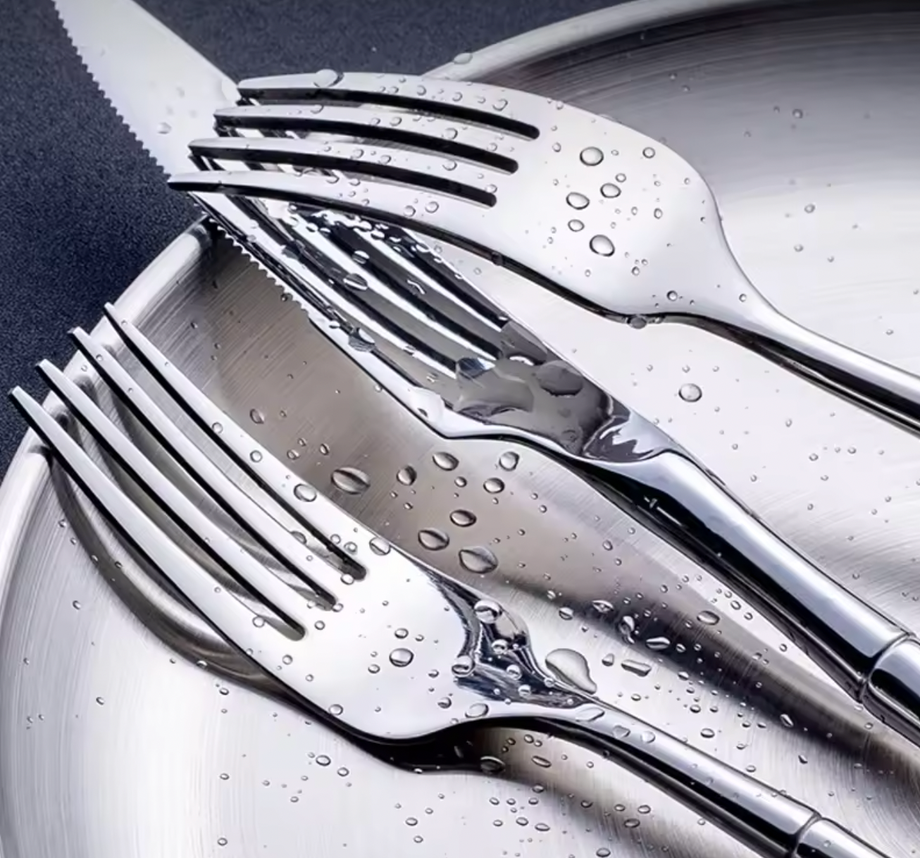 Bamboo Handle Stainless Steel Cutlery Set
