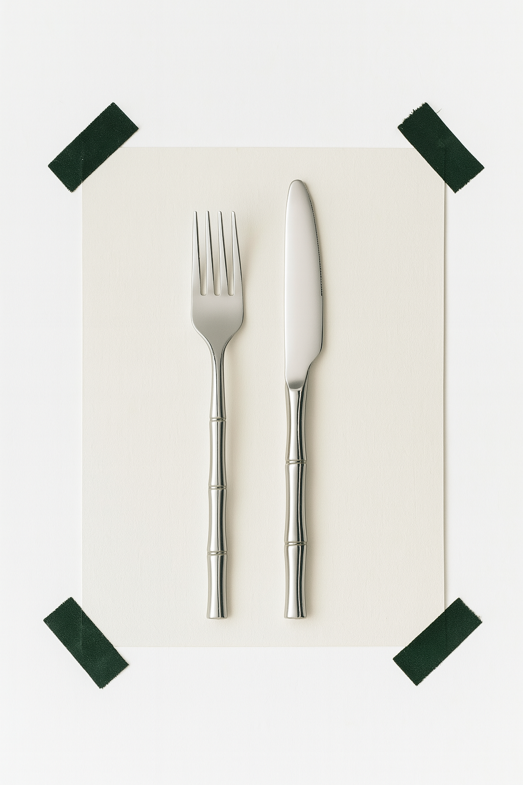 Bamboo Handle Stainless Steel Cutlery Set