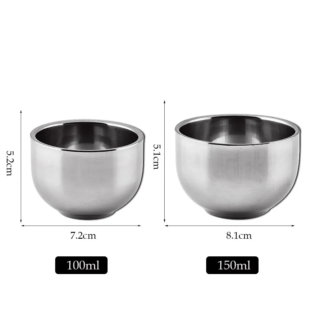Stainless Steel Double-Wall Espresso Cups