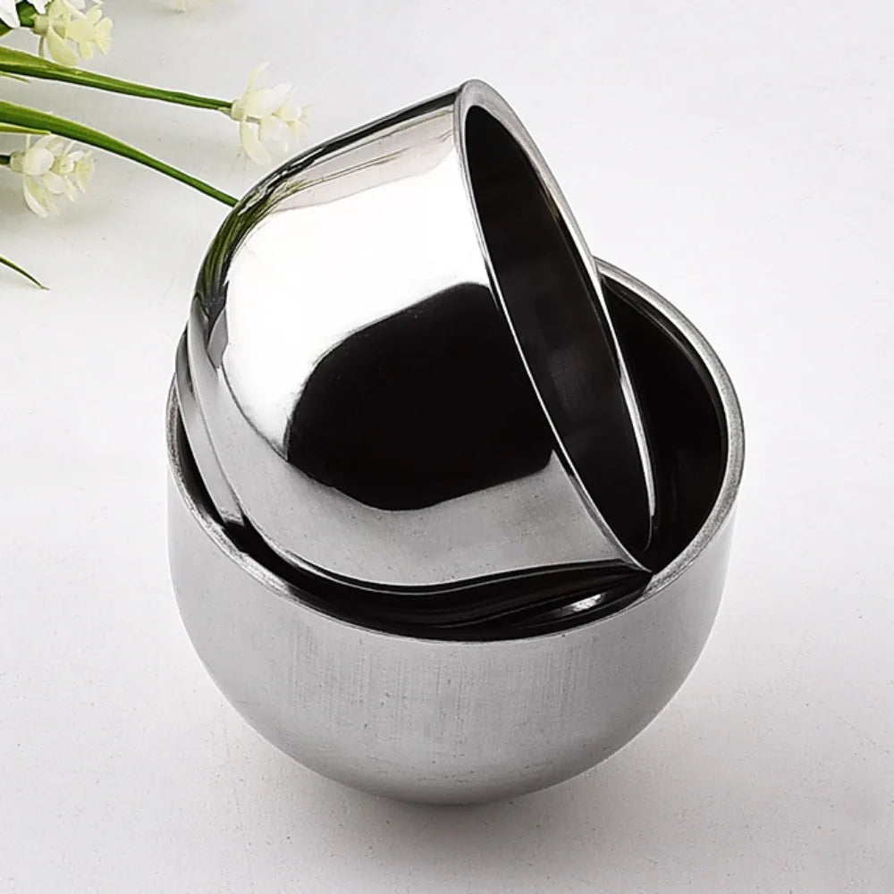 Stainless Steel Double-Wall Espresso Cups