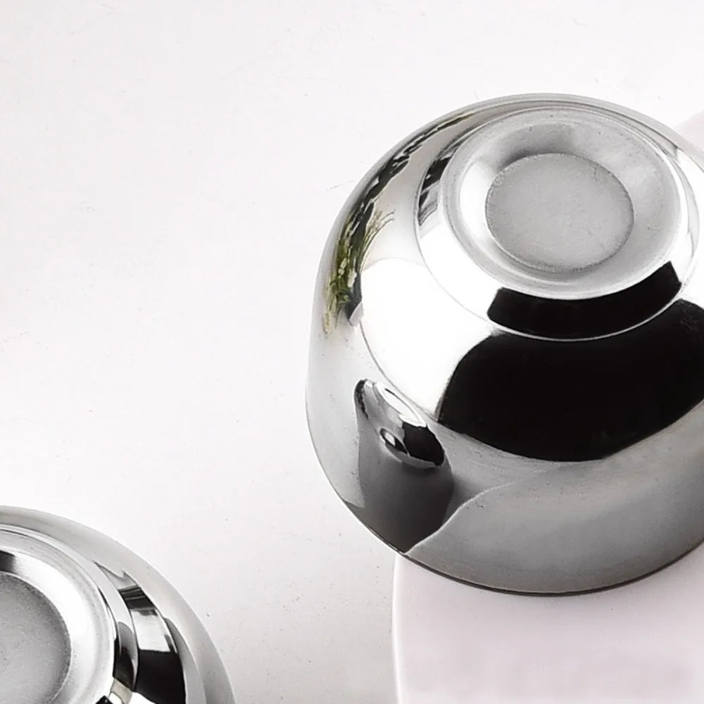 Stainless Steel Double-Wall Espresso Cups