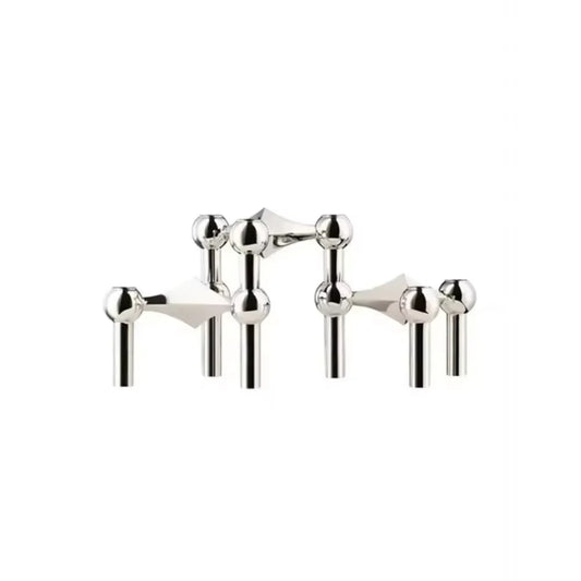 Polished Stainless Steel Nordic Candlestick Holder